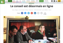 La section audiovisuelle met en ligne le conseil communal de Beaumont