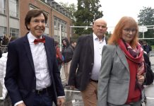 Elio Di Rupo en visite à l’athénée de Beaumont