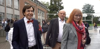Elio Di Rupo en visite à l’athénée de Beaumont